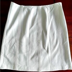 Ann Taylor Elegant Ivory Pencil Skirt